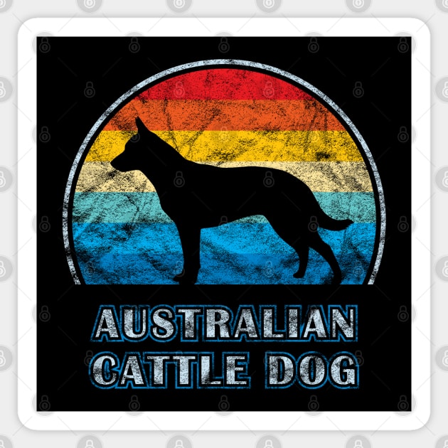 Australian Cattle Dog Vintage Design Sticker by millersye